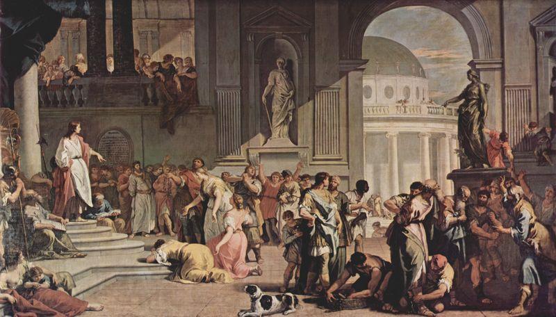 RICCI, Sebastiano Die angeklagte Susanna und der Prophet Daniel Spain oil painting art